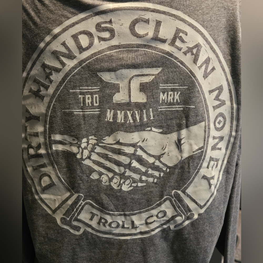 Nwot Gray Men's Long Sleeve By Troll Co. Fits More Like A Medium.